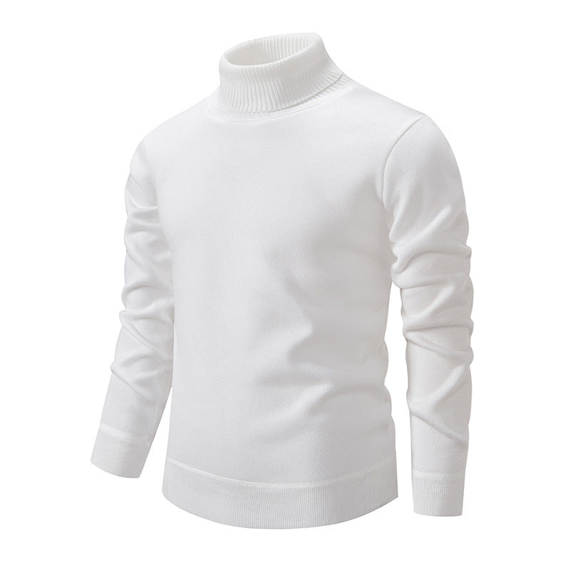 Herren Rollkragenpullover aus weichem Strick mit strukturiertem Design Krohn-e