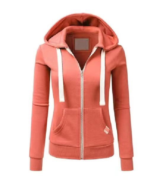 Damen sportliche Kapuzenjacke mit durchgehendem Reißverschluss und praktischen Taschen Krohn-e