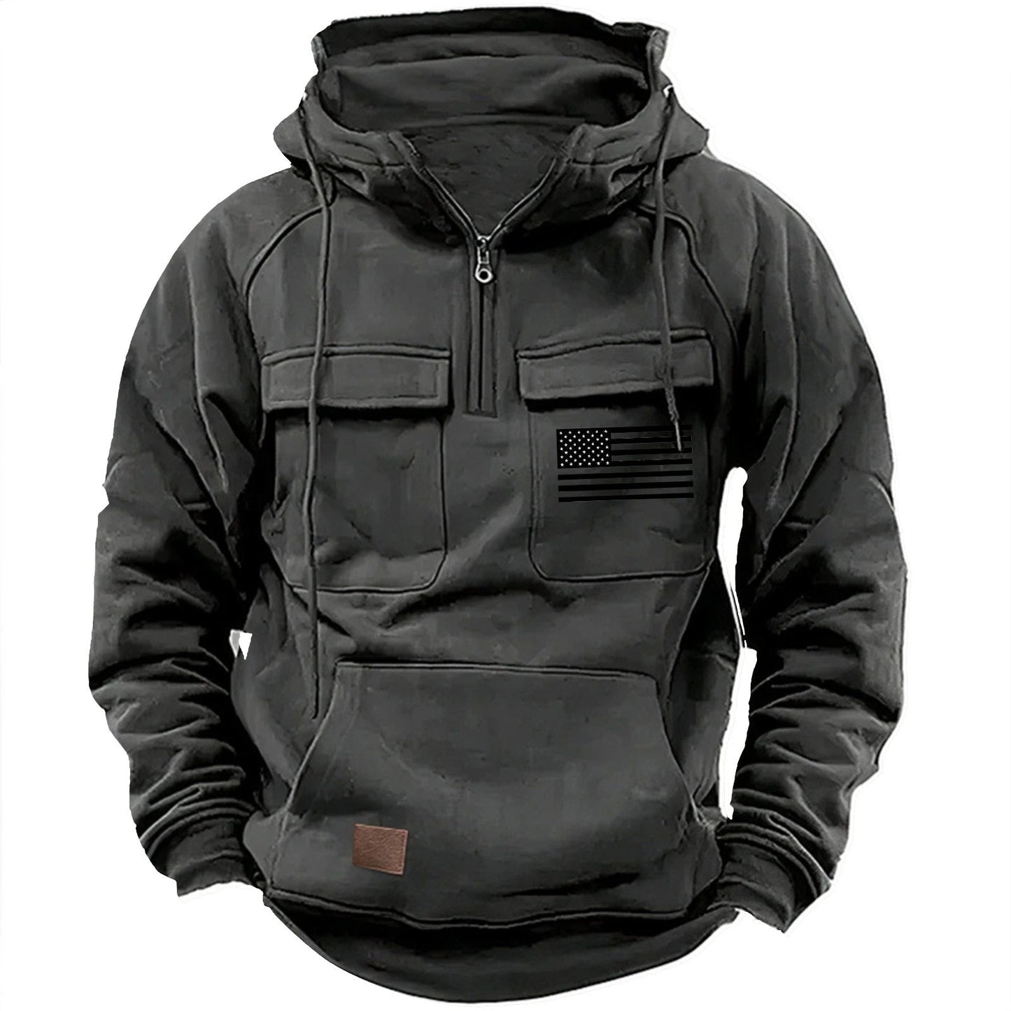 Herren praktische Kapuzenpullover mit zahlreichen Taschen Krohn-e