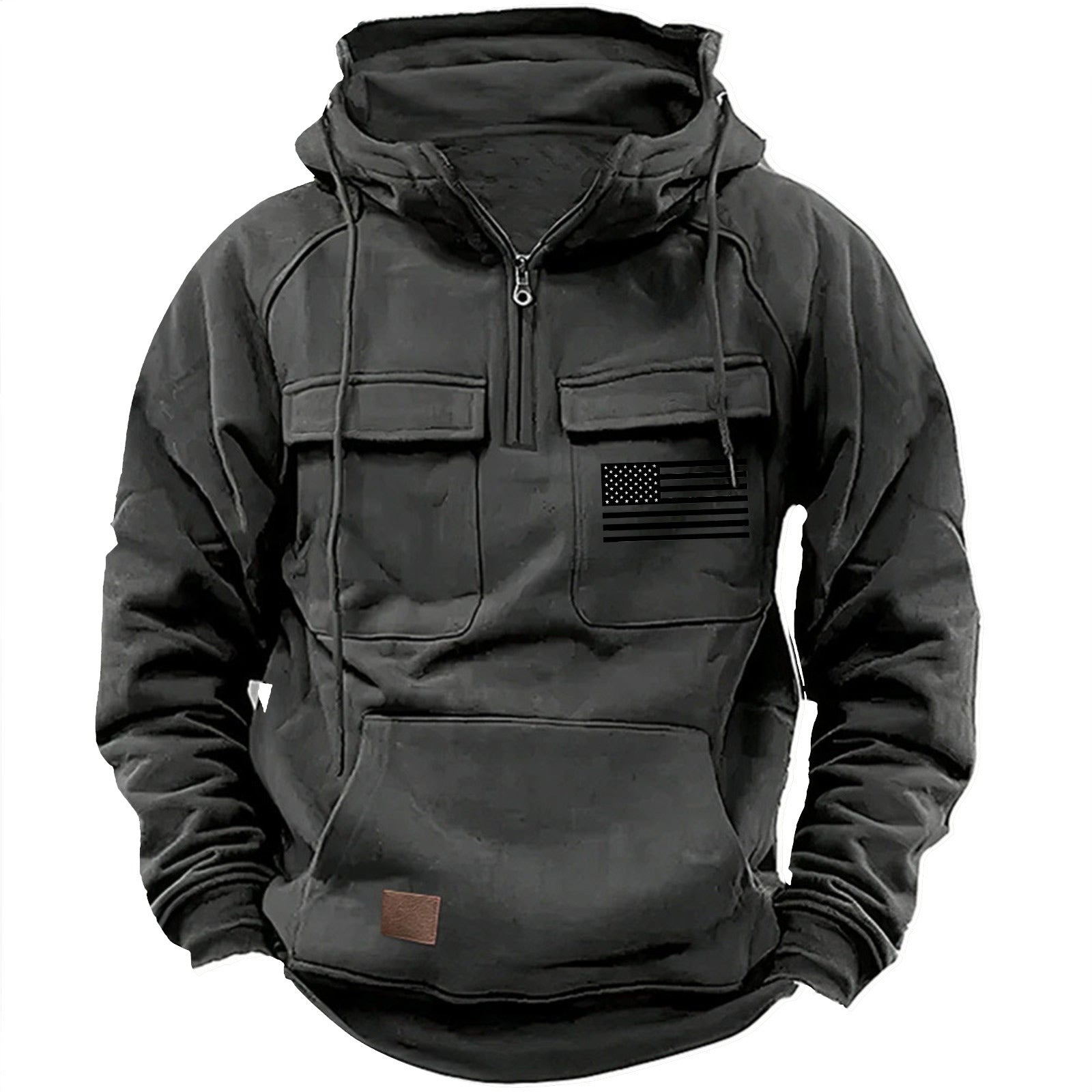 Herren praktische Kapuzenpullover mit zahlreichen Taschen Krohn-e