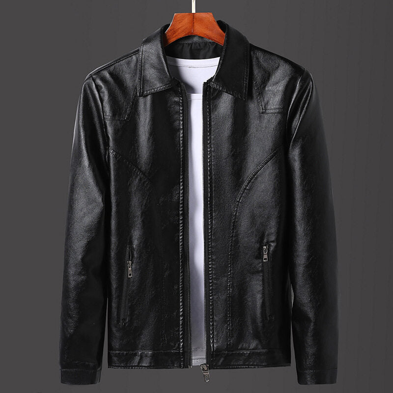 Herren lässige Kunstlederjacke Krohn-e