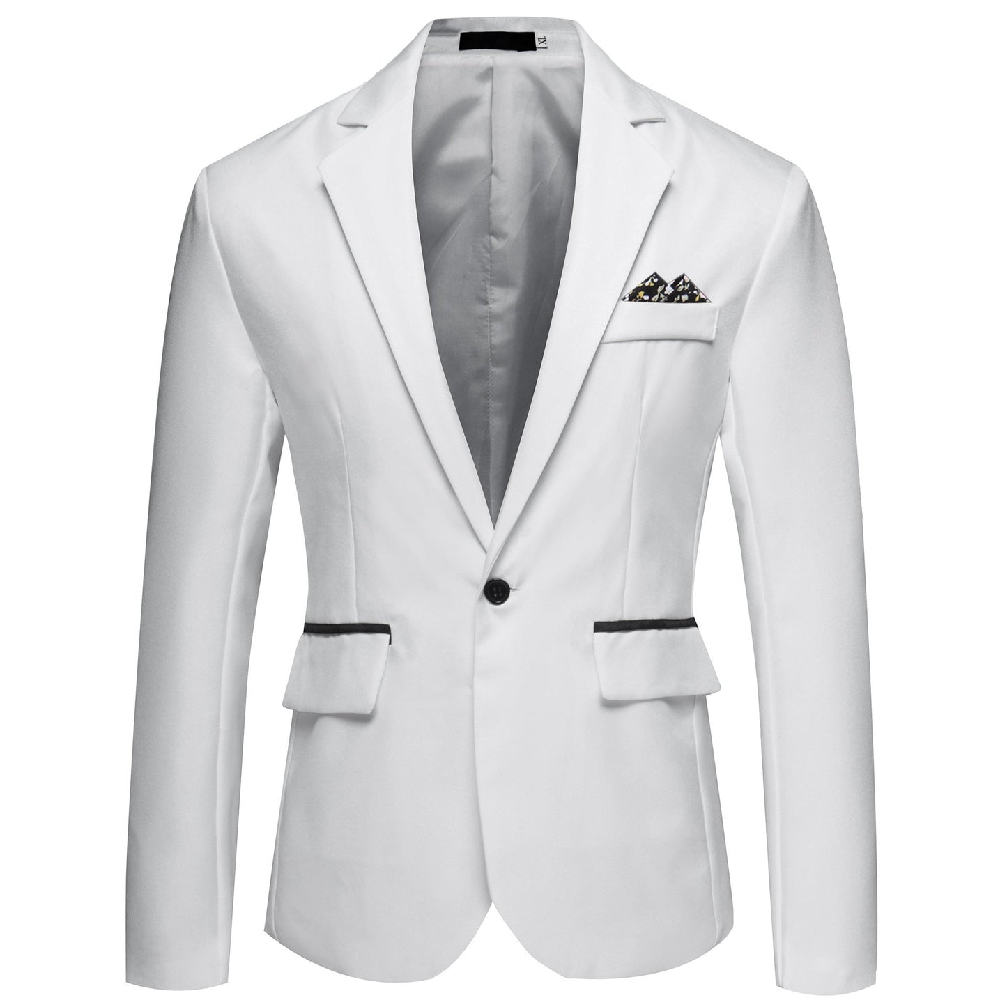 Herren modischer und eleganter Anzugjacke mit satiniertem Finish Krohn-e