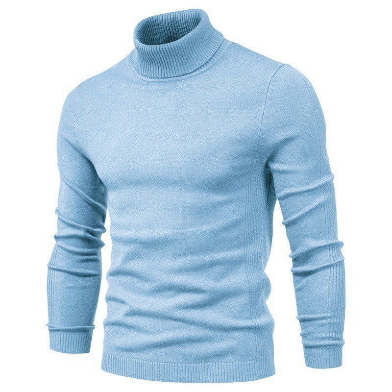 Herren modischer Rollkragenpullover aus feiner Merinowolle Krohn-e