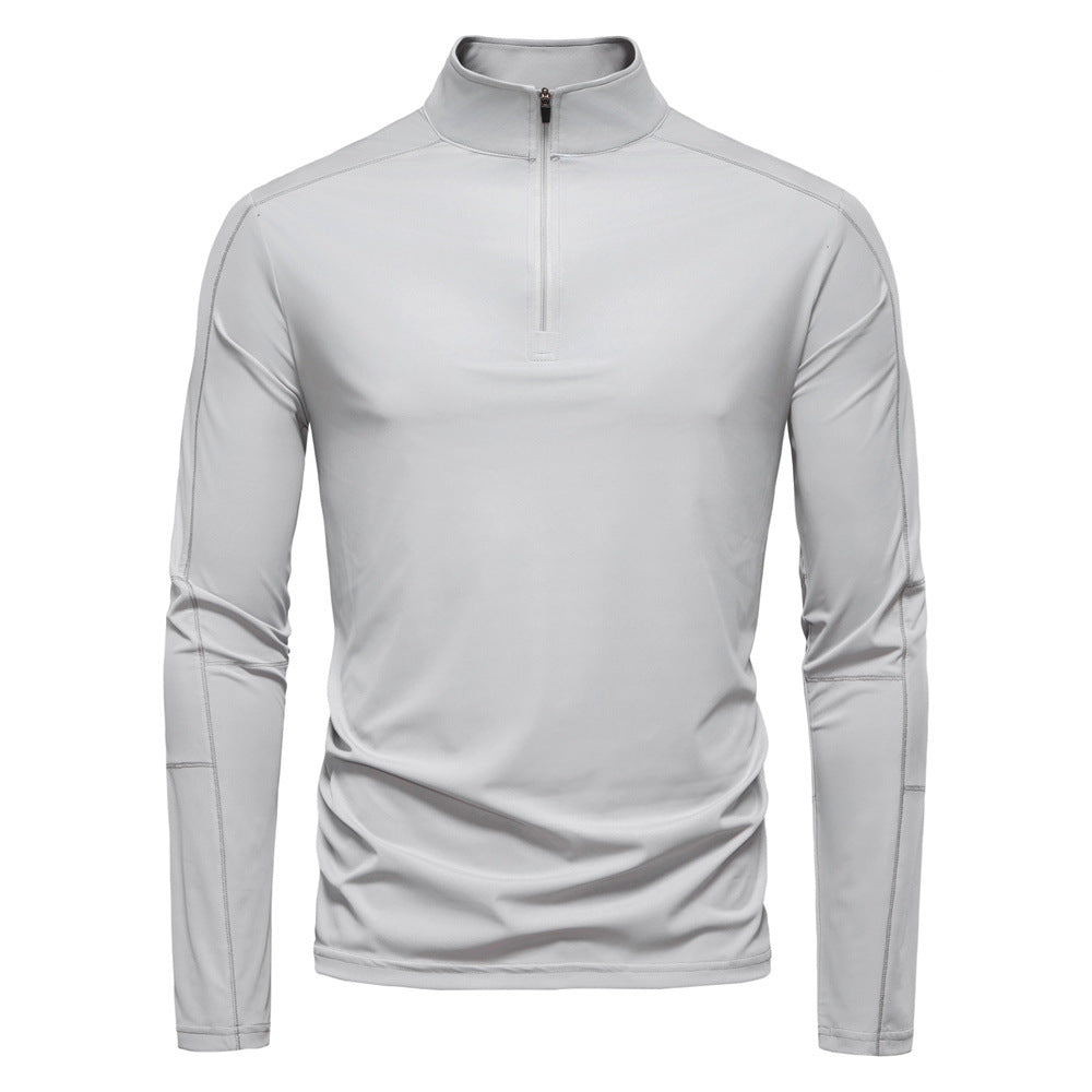 Herren Funktionsshirt mit kurzem Reißverschluss und trockenem Komfort Krohn-e
