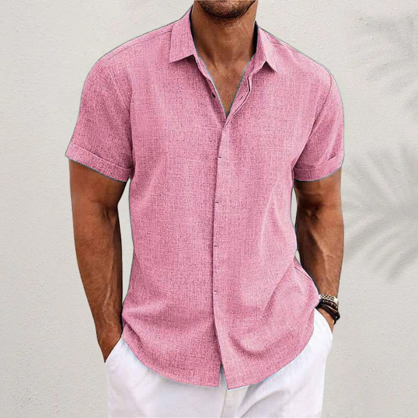 Finn | Herren Leichtes Kurzarm Sommerhemd mit Casual Fit