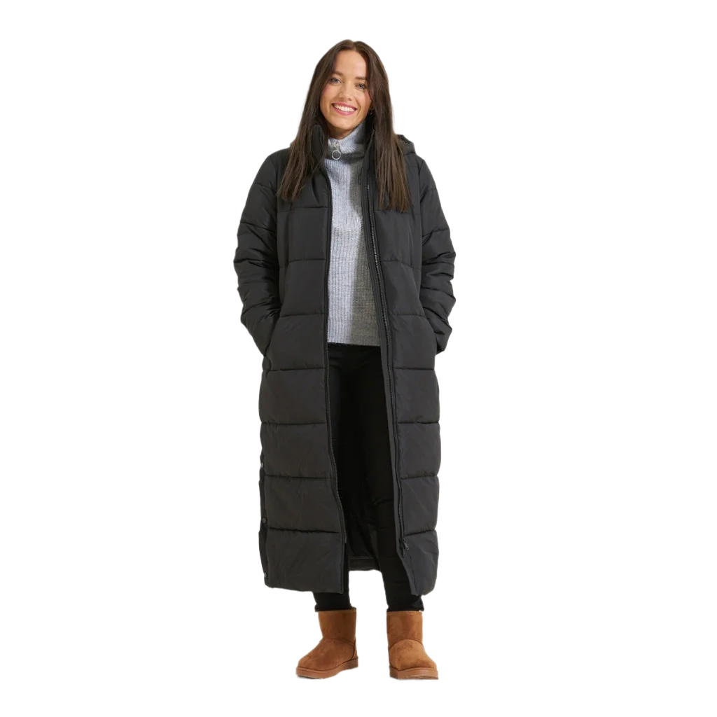 Krohn-e | Elegante Lange Winterjacke für Damen