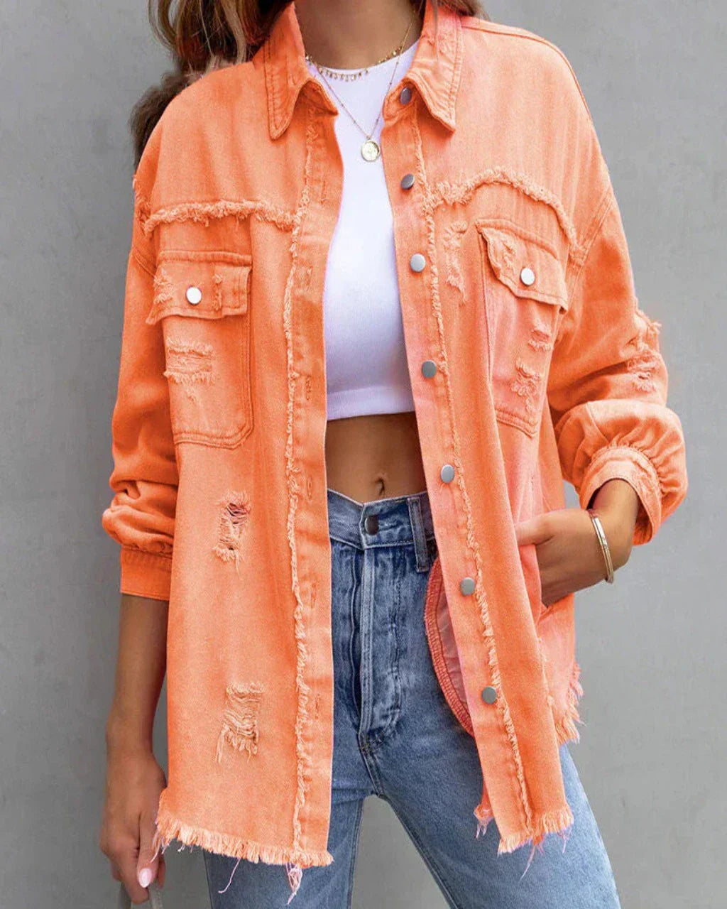 Krohn-e | Torn Denimjacke