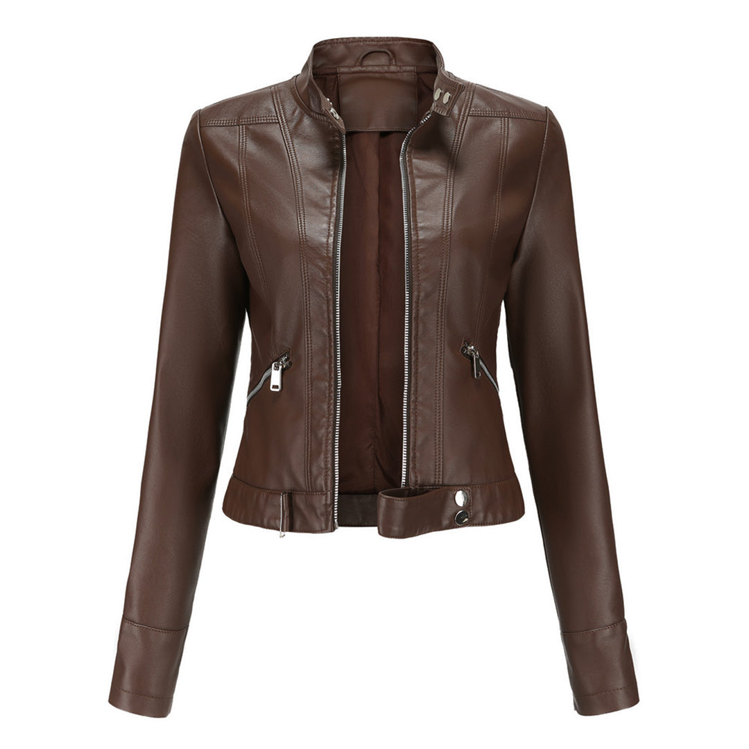 Stilvolle und zeitlose Damen Lederjacke OXANA (kurz)