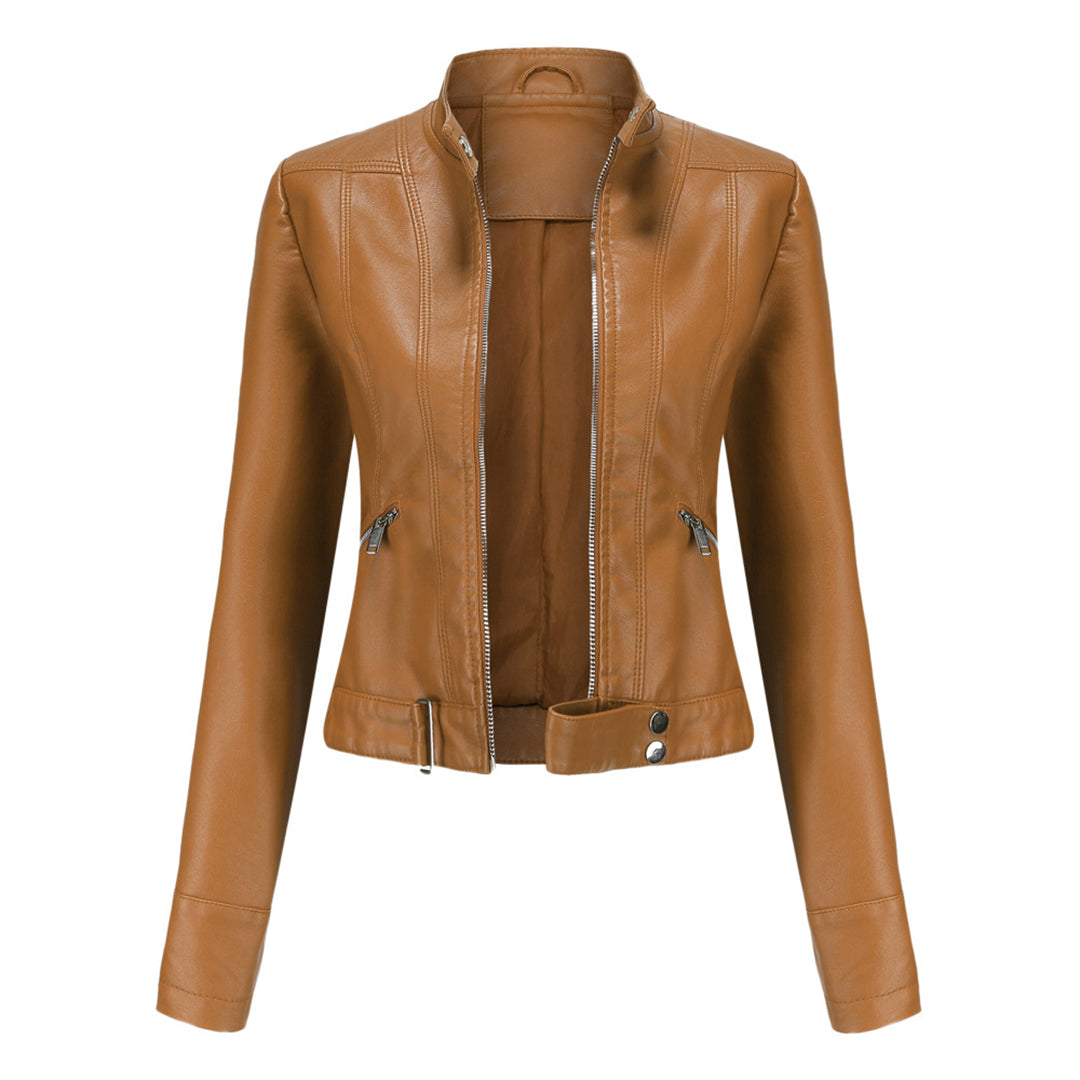 Stilvolle und zeitlose Damen Lederjacke OXANA (kurz)