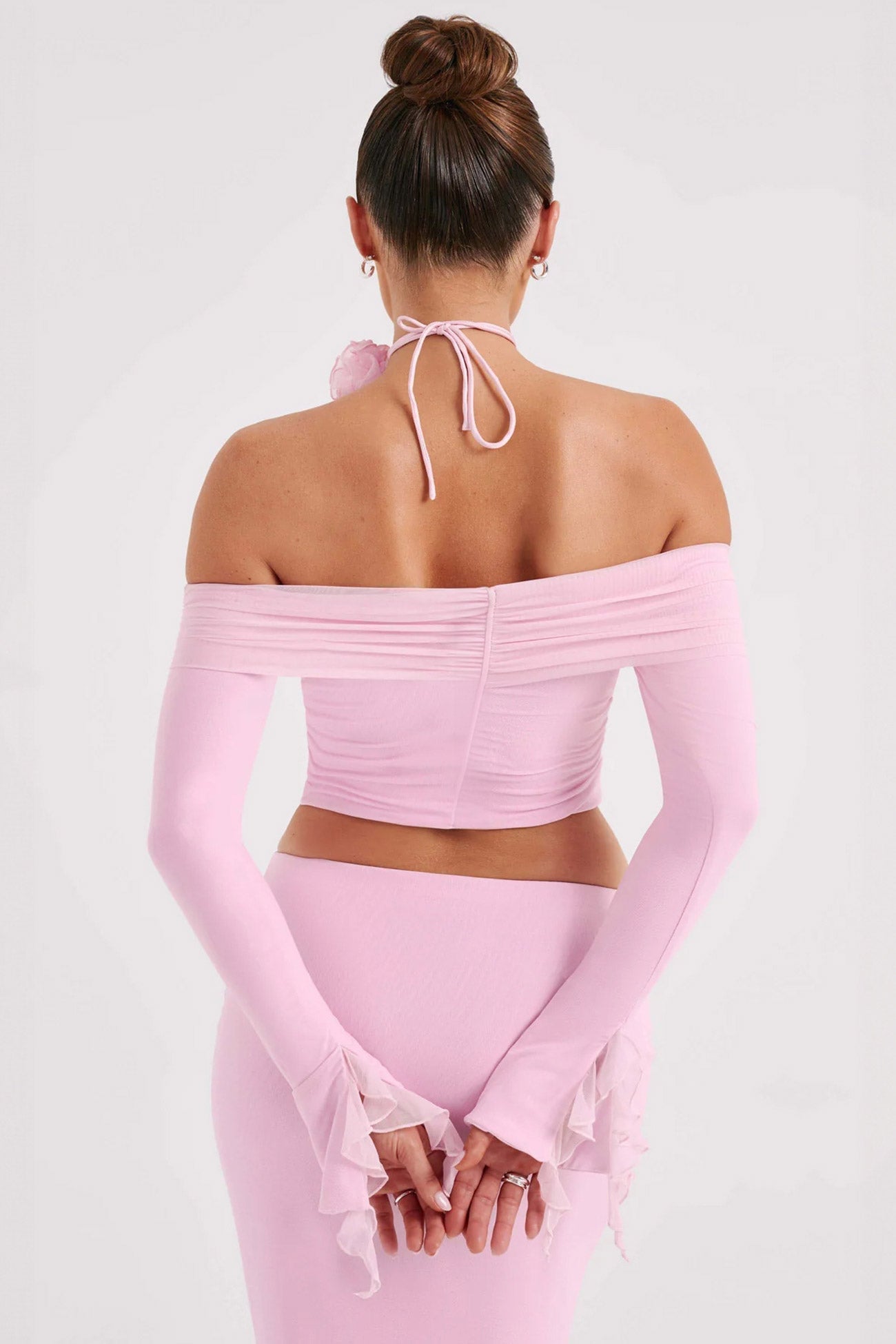 Fudus Blusen und Midi-Röcke mit Blumenband