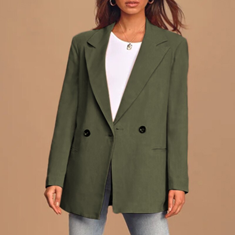 Krohn-e | Blazer - Oversized Fit - Zweireihig mit Knöpfen - Klassische Revers