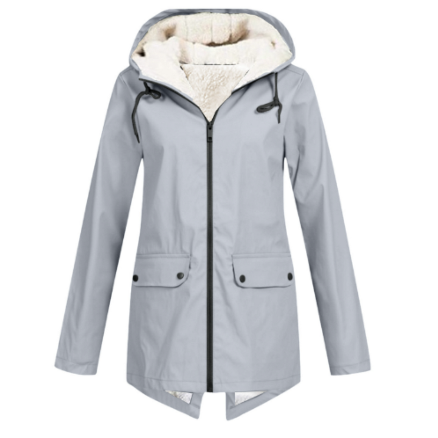 Krohn-e | Damen Winter Wasserdichter Trenchcoat Mit Kapuze