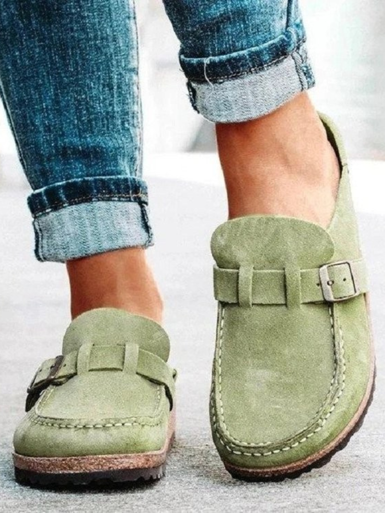 KROHN-E Damen Clogs Schlupfschuh Komfort Leicht Casual