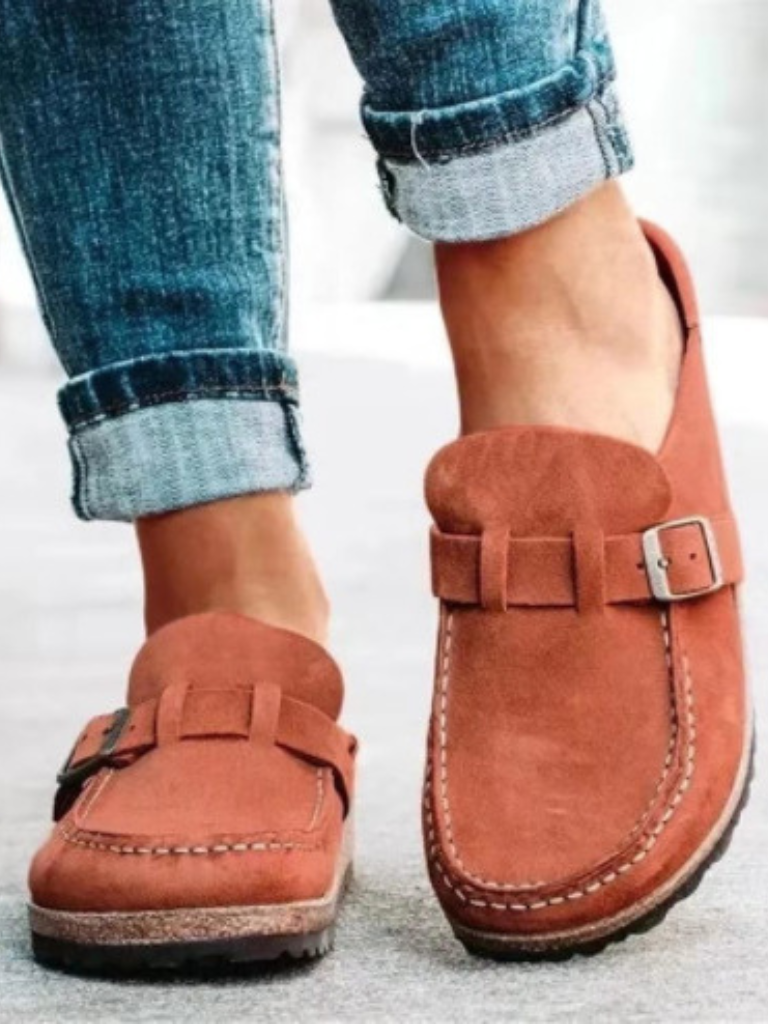 KROHN-E Damen Clogs Schlupfschuh Komfort Leicht Casual