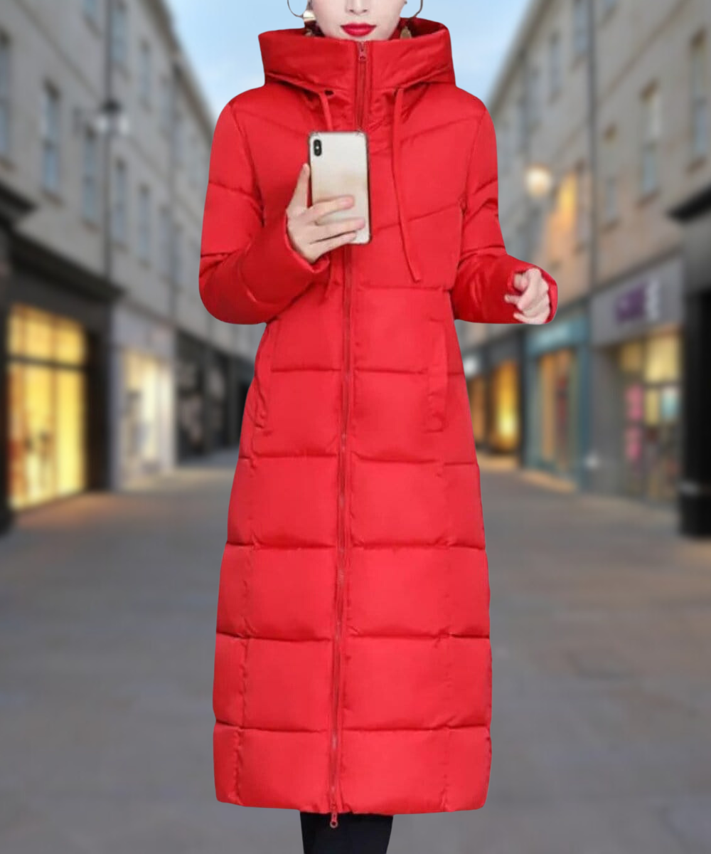 Krohn-e | Lange Winter Baumwolljacke Mittellang Dicke Daunenjacke
