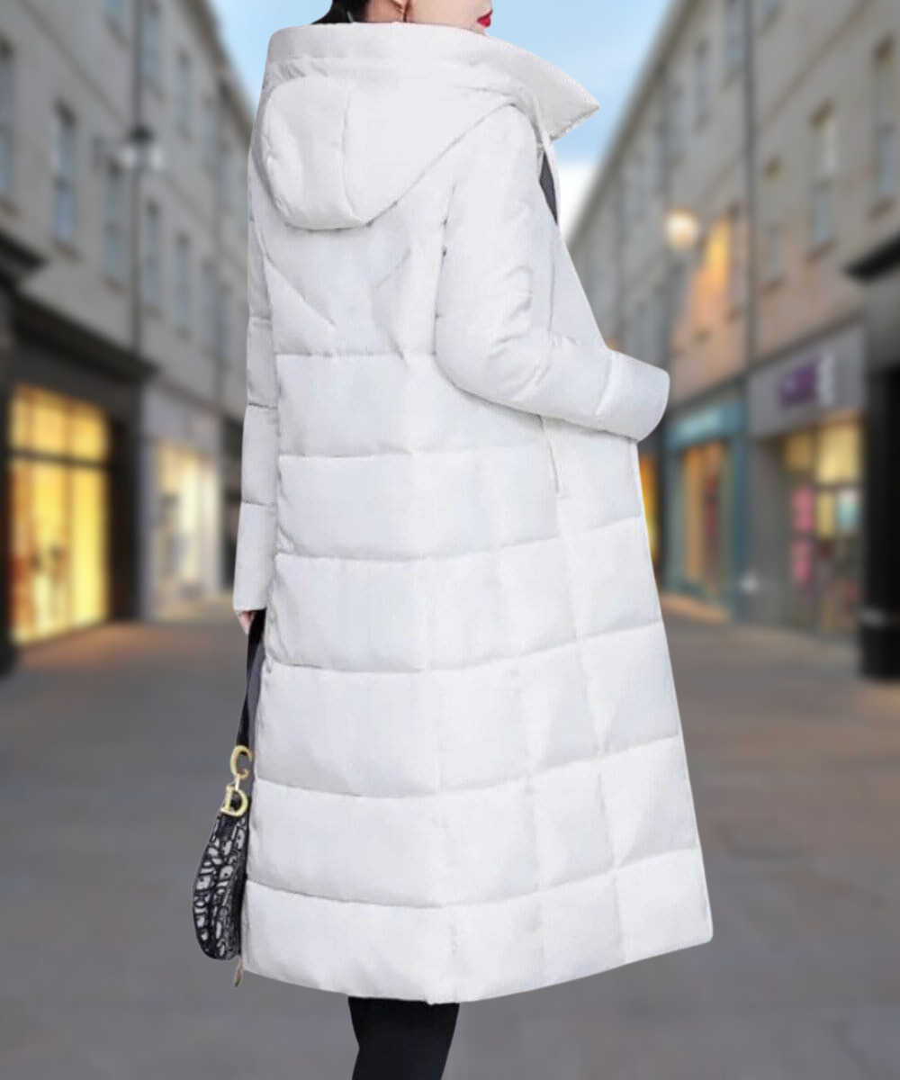 Krohn-e | Lange Winter Baumwolljacke Mittellang Dicke Daunenjacke