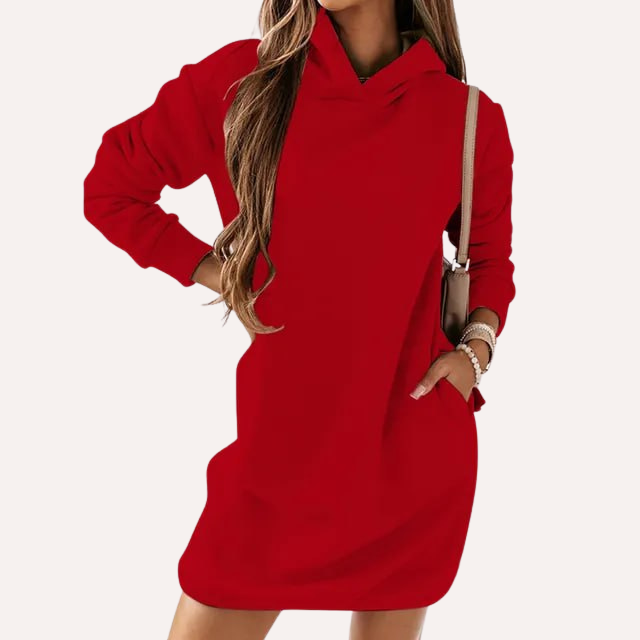 Gemütlicher, langer Kapuzenpullover von Fudus