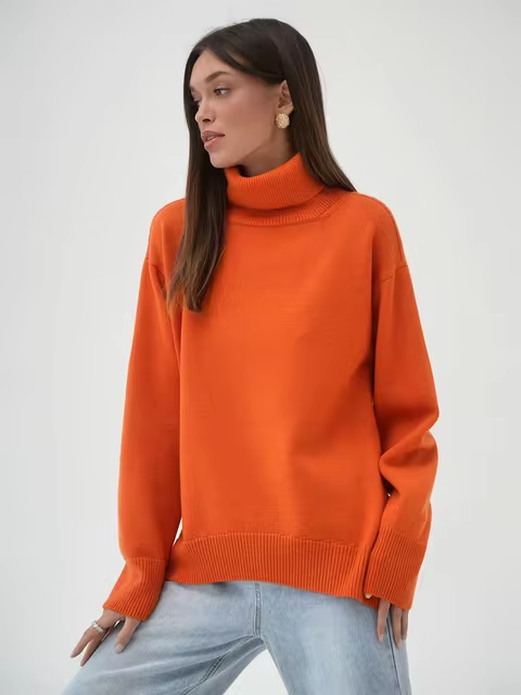 Krohn-e | Rollkragenpullover mit lockerer Passform