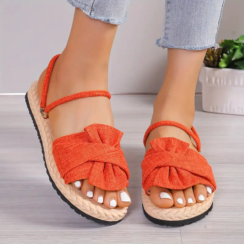 Brenda: Einfarbige, weiche Sandalen