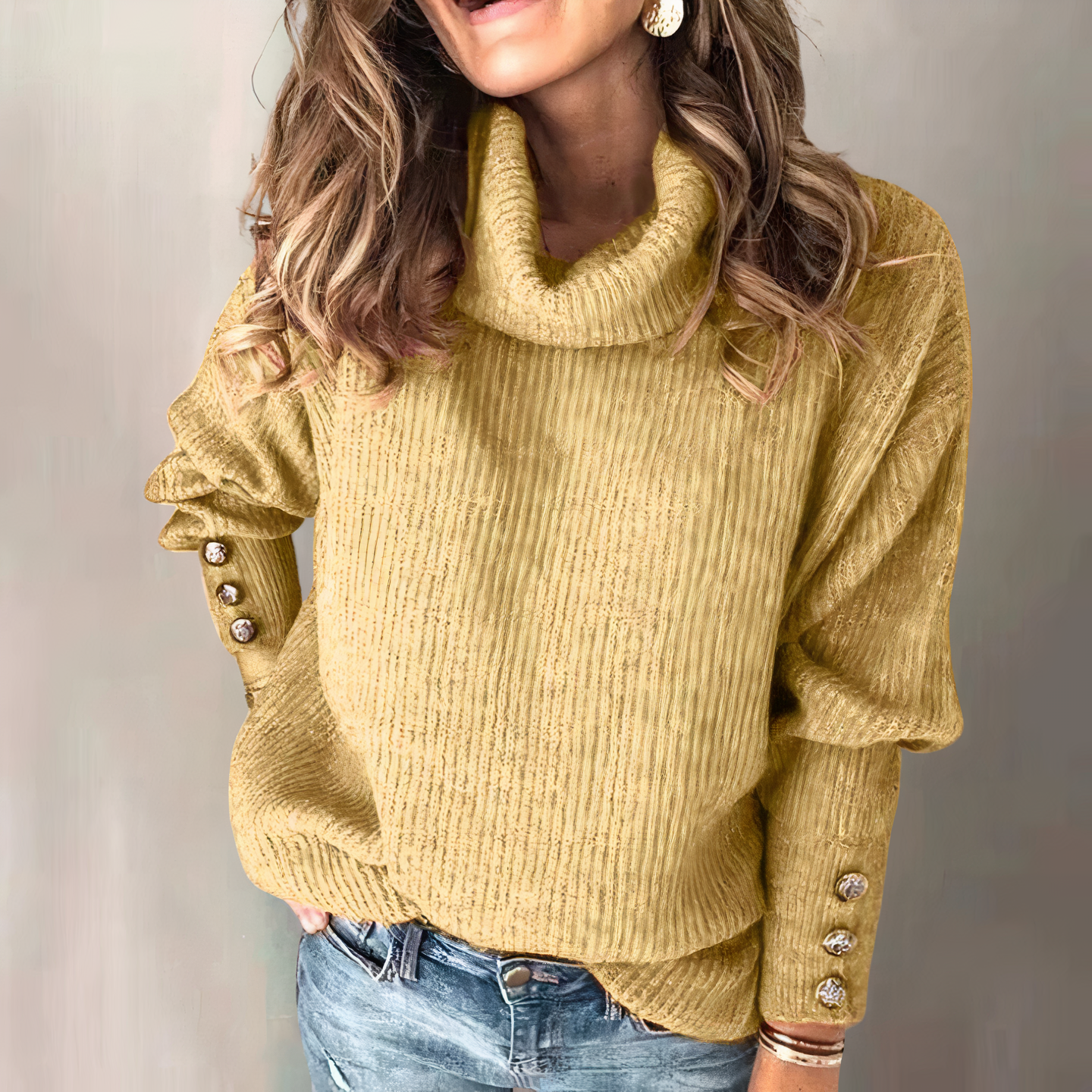 Peyton: Langärmliger Strickpullover