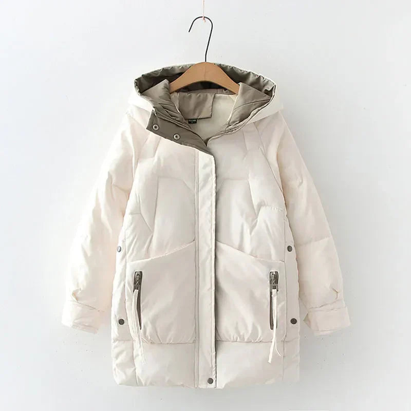 Krohn-e | Kapuzen Lockere Baumwolljacke