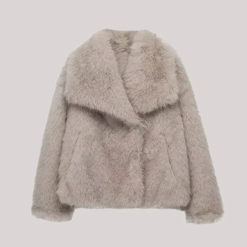 Krohn-e | Pelzjacke für Damen Luxus und Komfort Perfekt für Den Winter