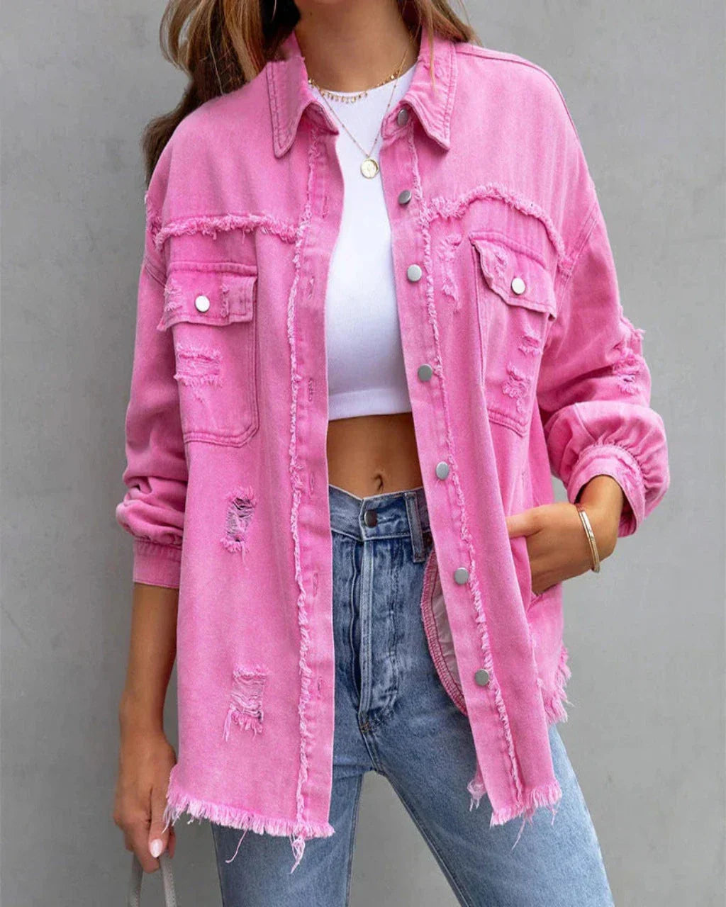 Krohn-e | Torn Denimjacke
