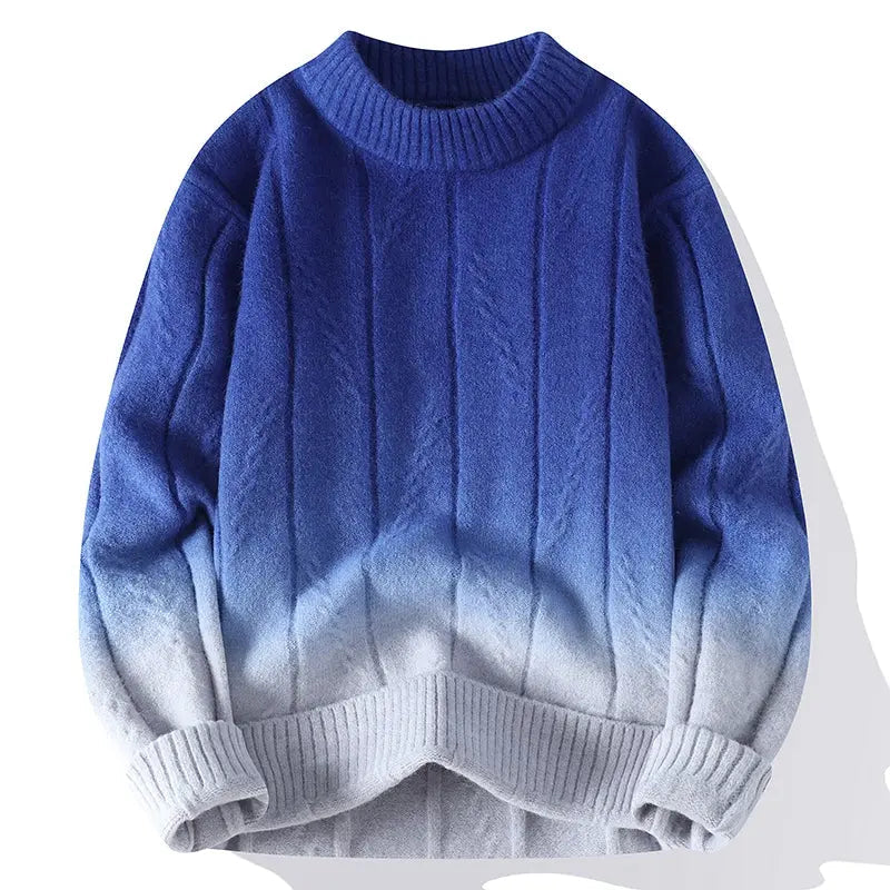 Strickpullover für Herren mit Farbverlauf
