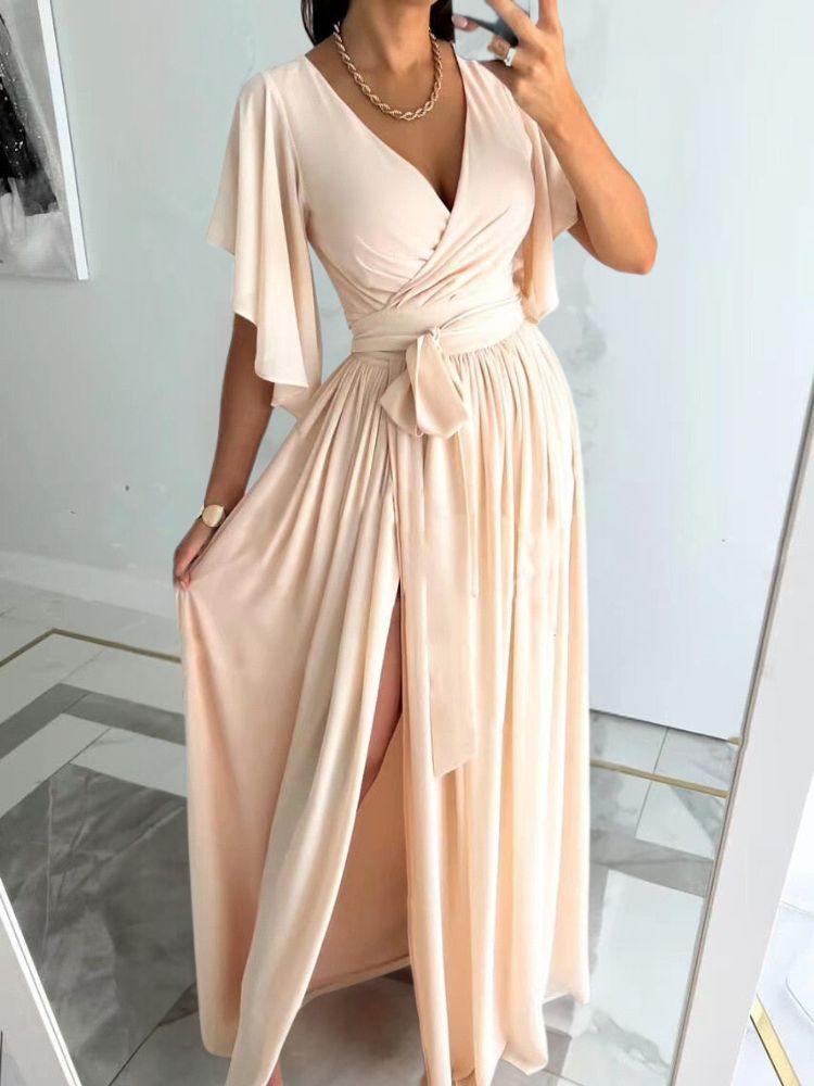 Schickes Maxikleid mit Beinschlitz - Polina