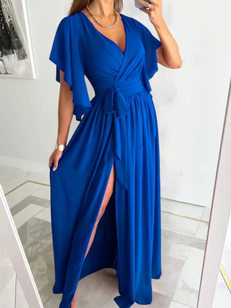 Schickes Maxikleid mit Beinschlitz - Polina