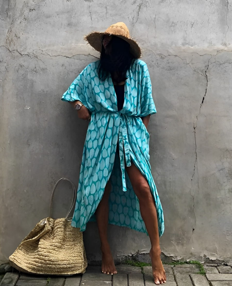 Palm Isle Sexy Kimono Robe