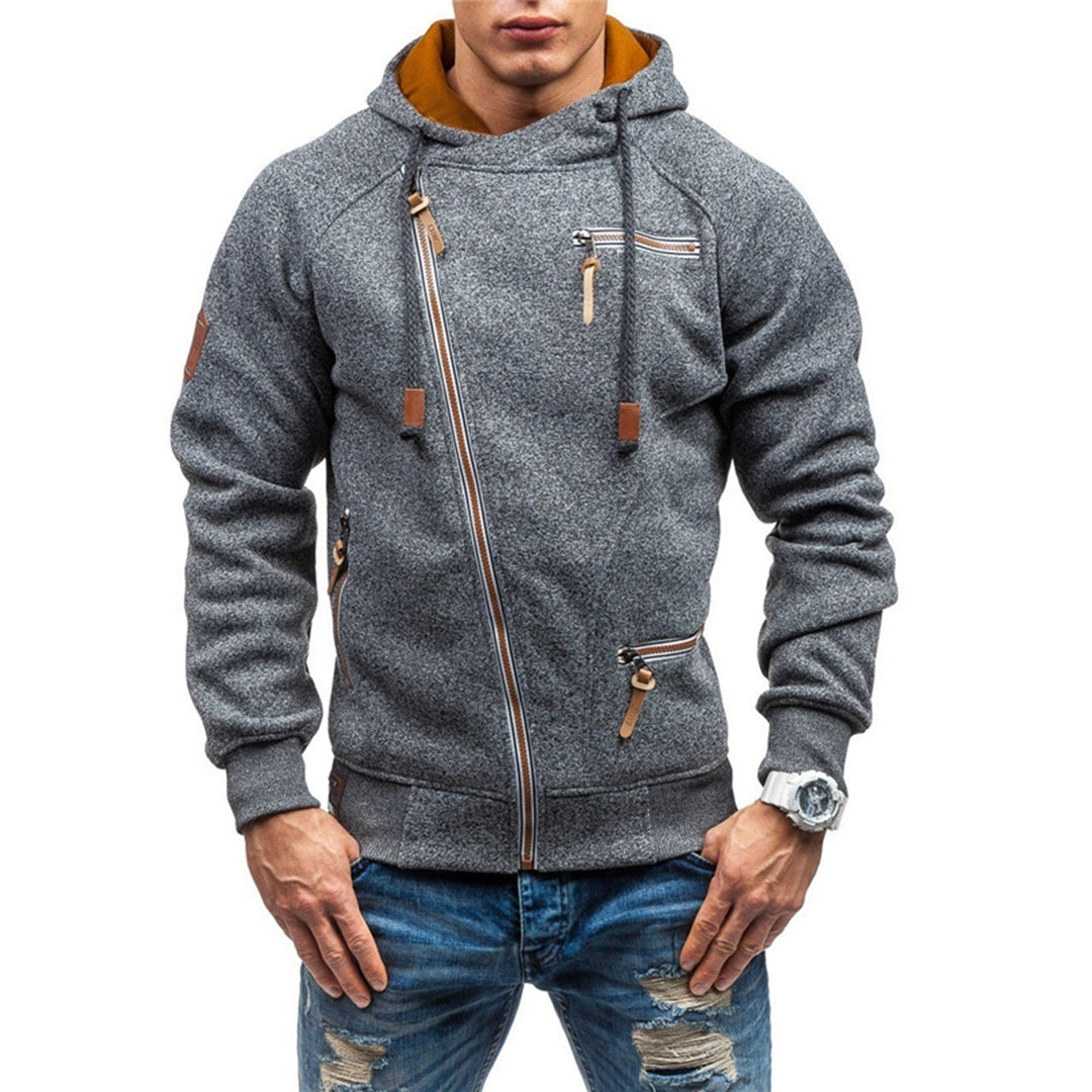 Herren Winter-Hoodie mit Reißverschluss