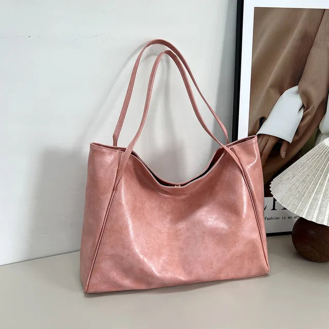 Krohn-e | Edle Lederhandtasche In Bordeaux Farbto