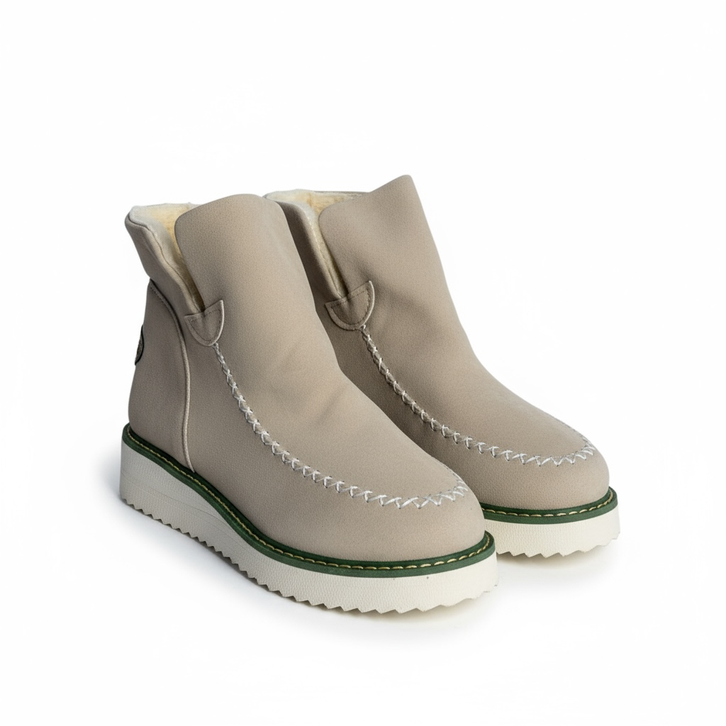 KROHN-E Damen Ankle-Boots Gepolstert Rutschfest Komfort