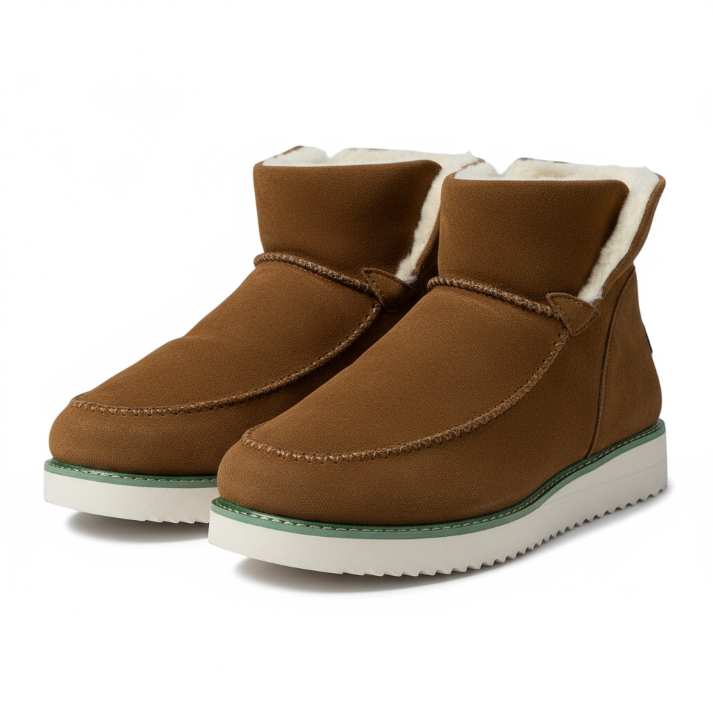 KROHN-E Damen Ankle-Boots Gepolstert Rutschfest Komfort