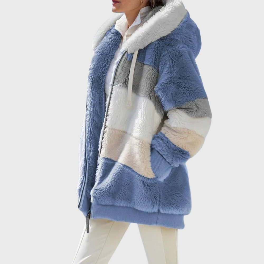 KROHN-E Damen Winterjacke Isolierung Kapuze