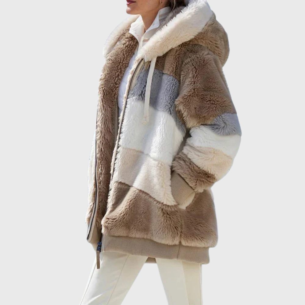 KROHN-E Damen Winterjacke Isolierung Kapuze Verstellbar