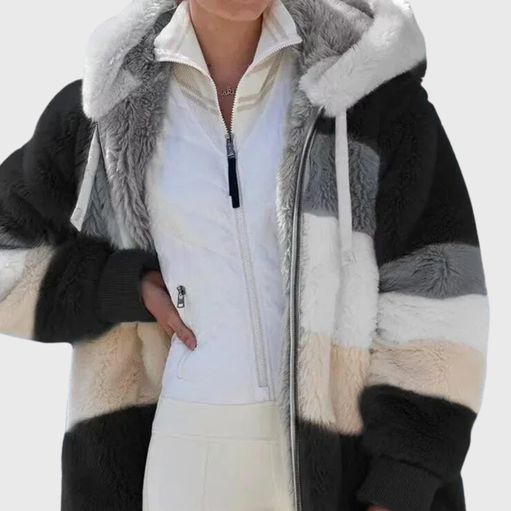 KROHN-E Damen Winterjacke Isolierung Kapuze Verstellbar