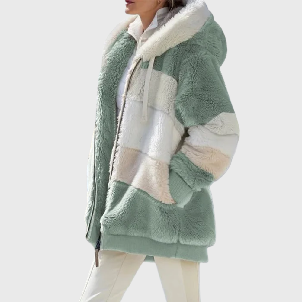 KROHN-E Damen Winterjacke Isolierung Kapuze Verstellbar