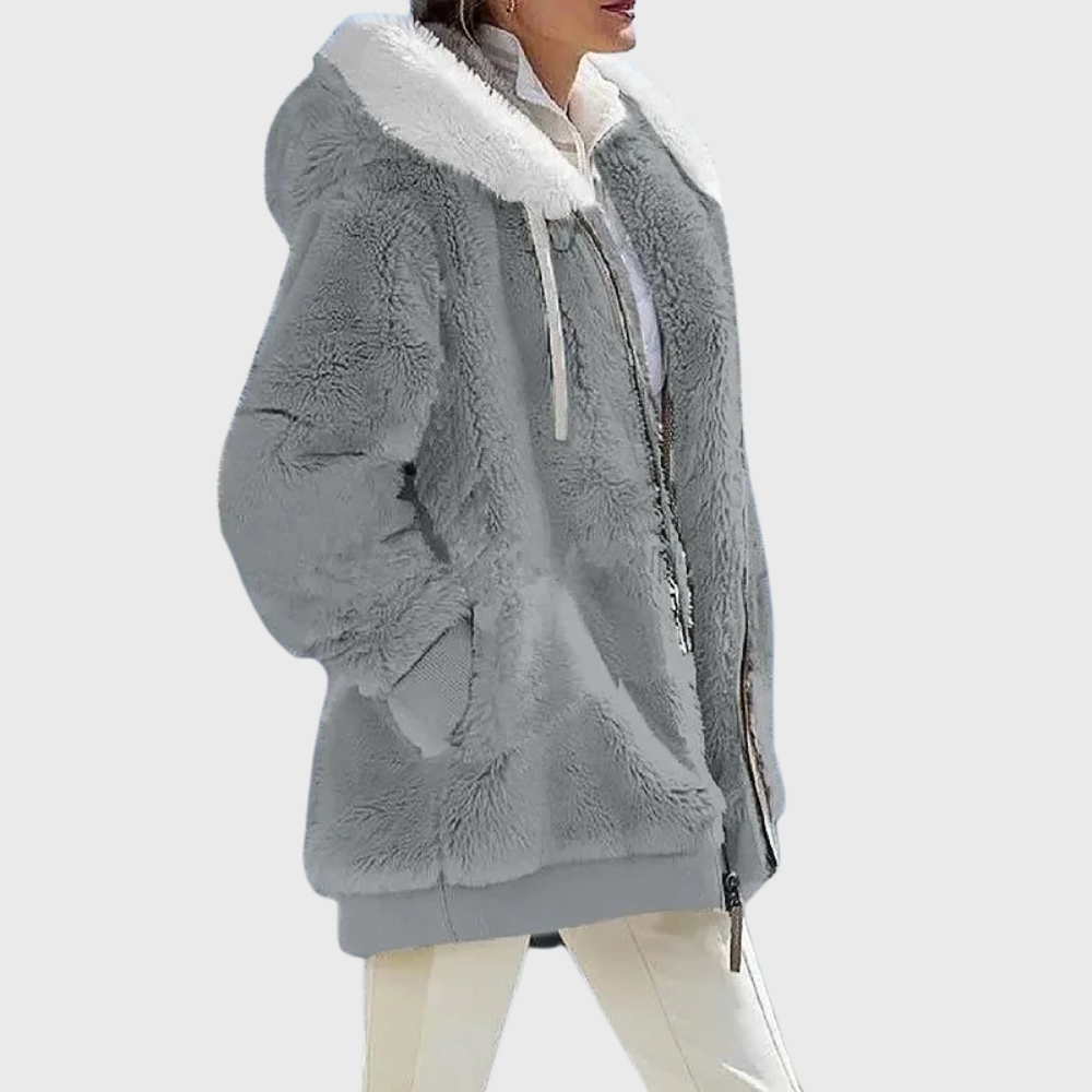 KROHN-E Damen Winterjacke Isolierung Kapuze Verstellbar