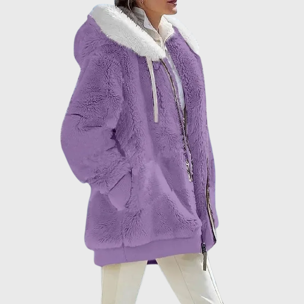 KROHN-E Damen Winterjacke Isolierung Kapuze Verstellbar