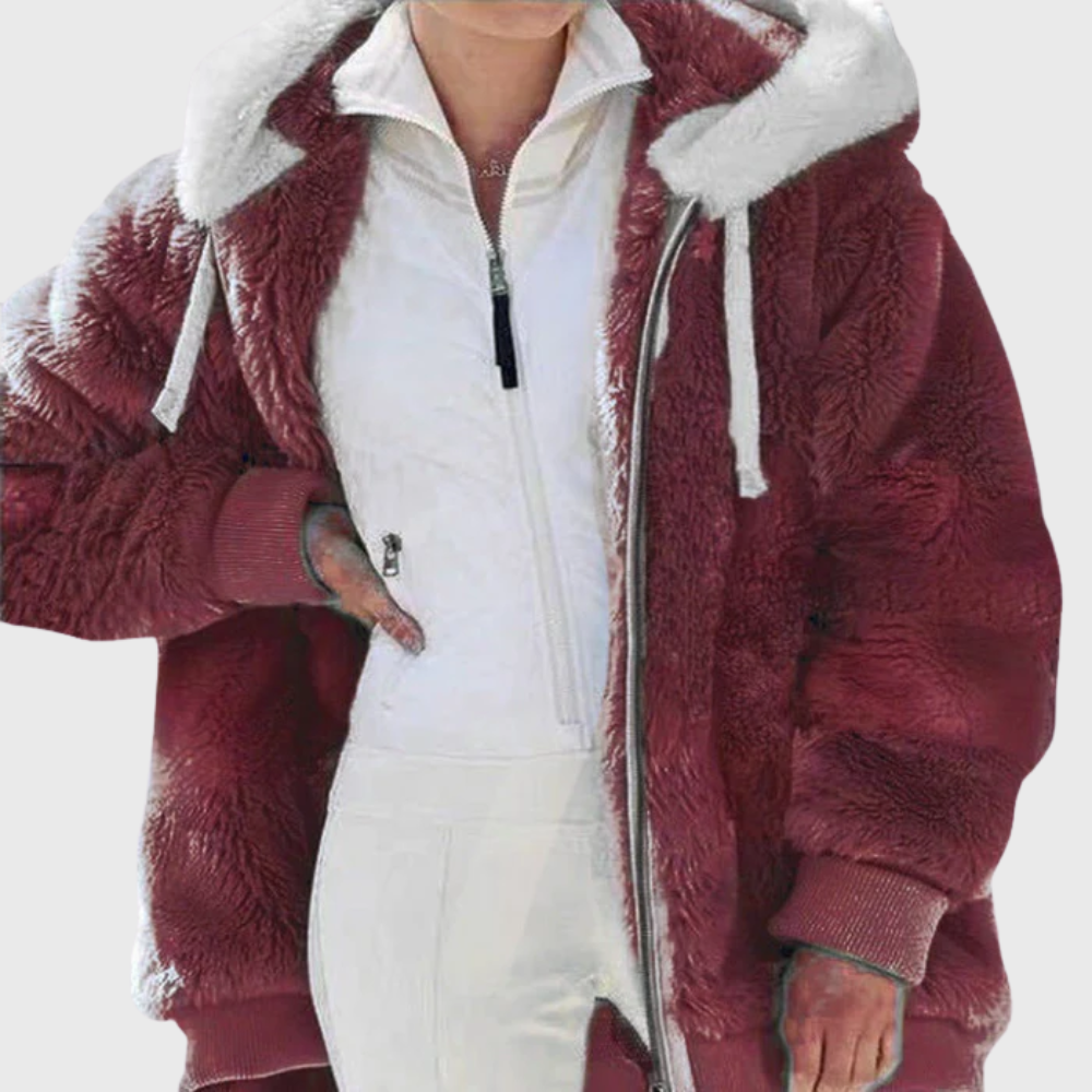 KROHN-E Damen Winterjacke Isolierung Kapuze Verstellbar