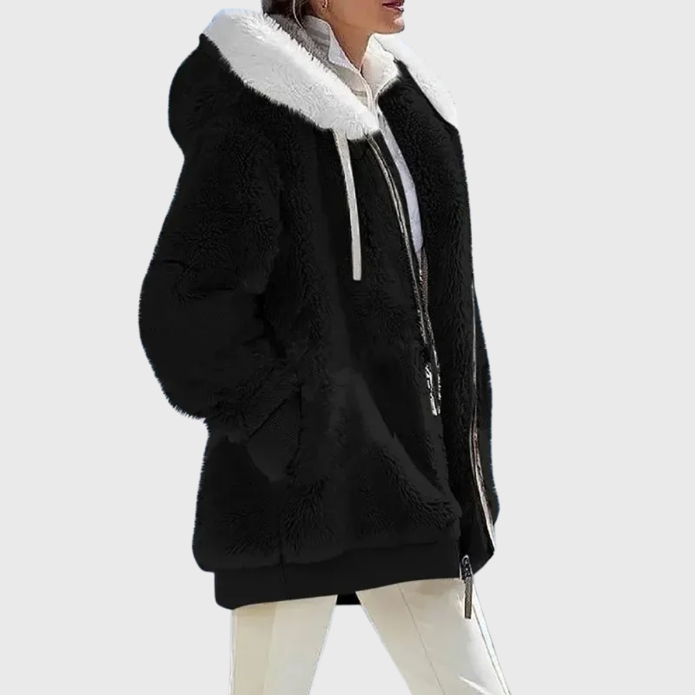 KROHN-E Damen Winterjacke Isolierung Kapuze Verstellbar