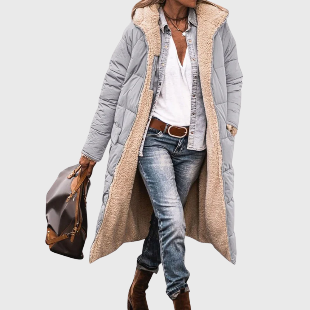 KROHN-E Damen wendbare Steppjacke gefüttert vielseitiger Stil