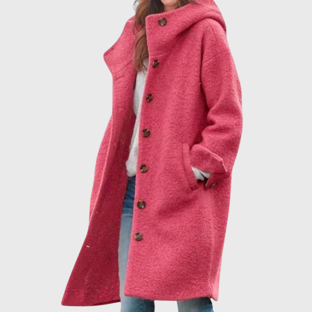 KROHN-E Damen Classic Coat Zeitlos Elegant