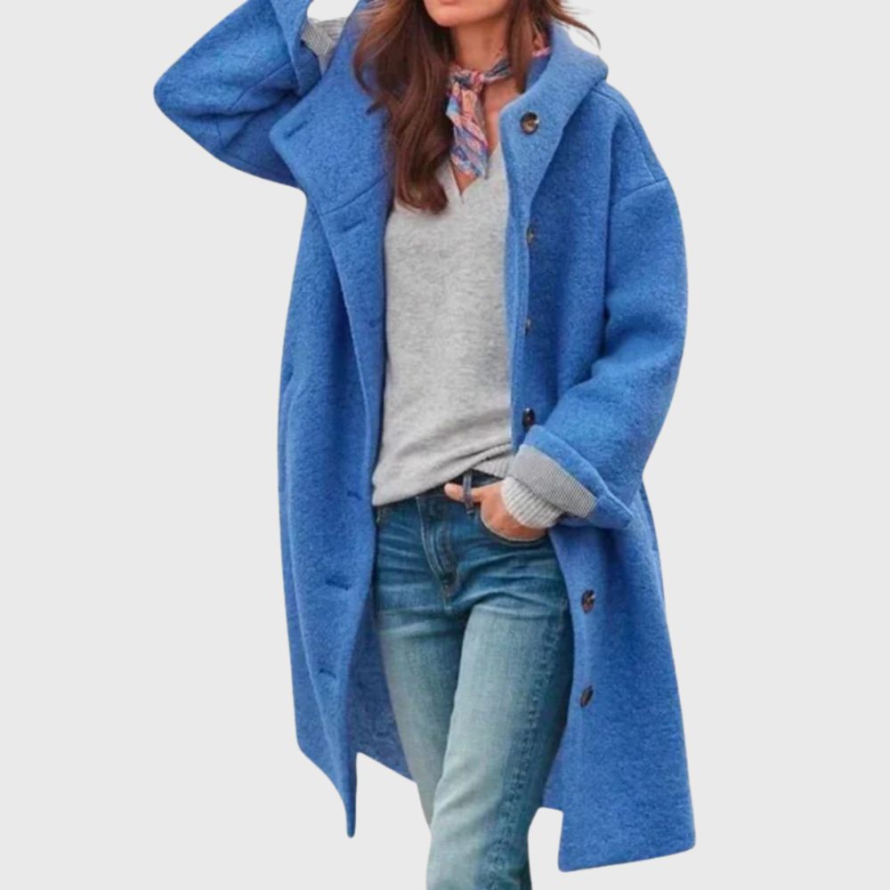KROHN-E Damen Classic Coat Zeitloses Design Vielseitig