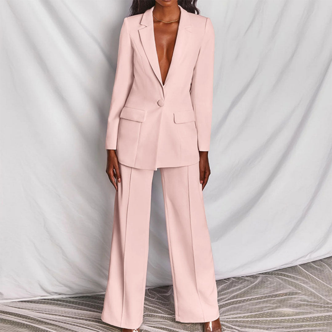 Krohn-e | Blazer und Hosen Set für Frauen