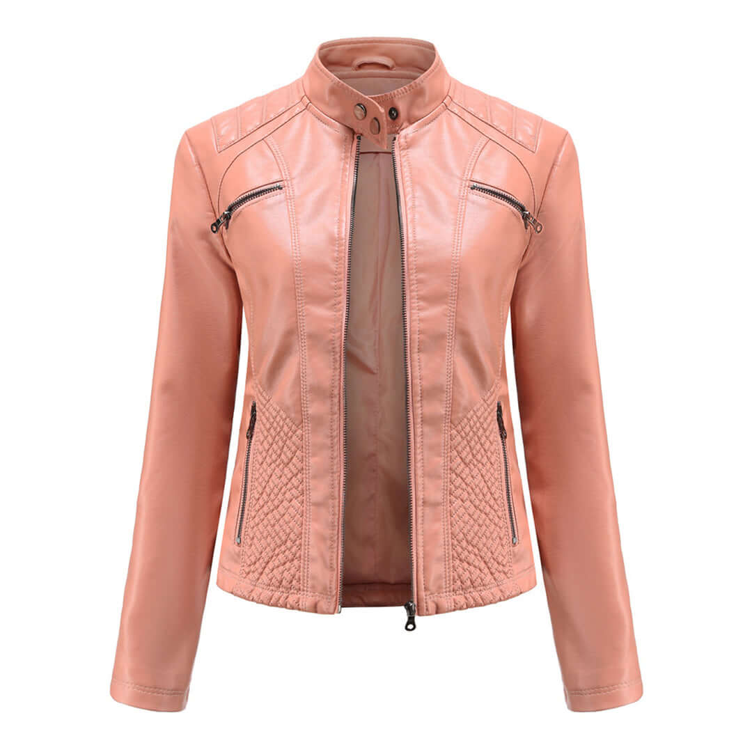 Krohn-e | Damen Lederjacke Mit Zeitlosem Elegantem Look