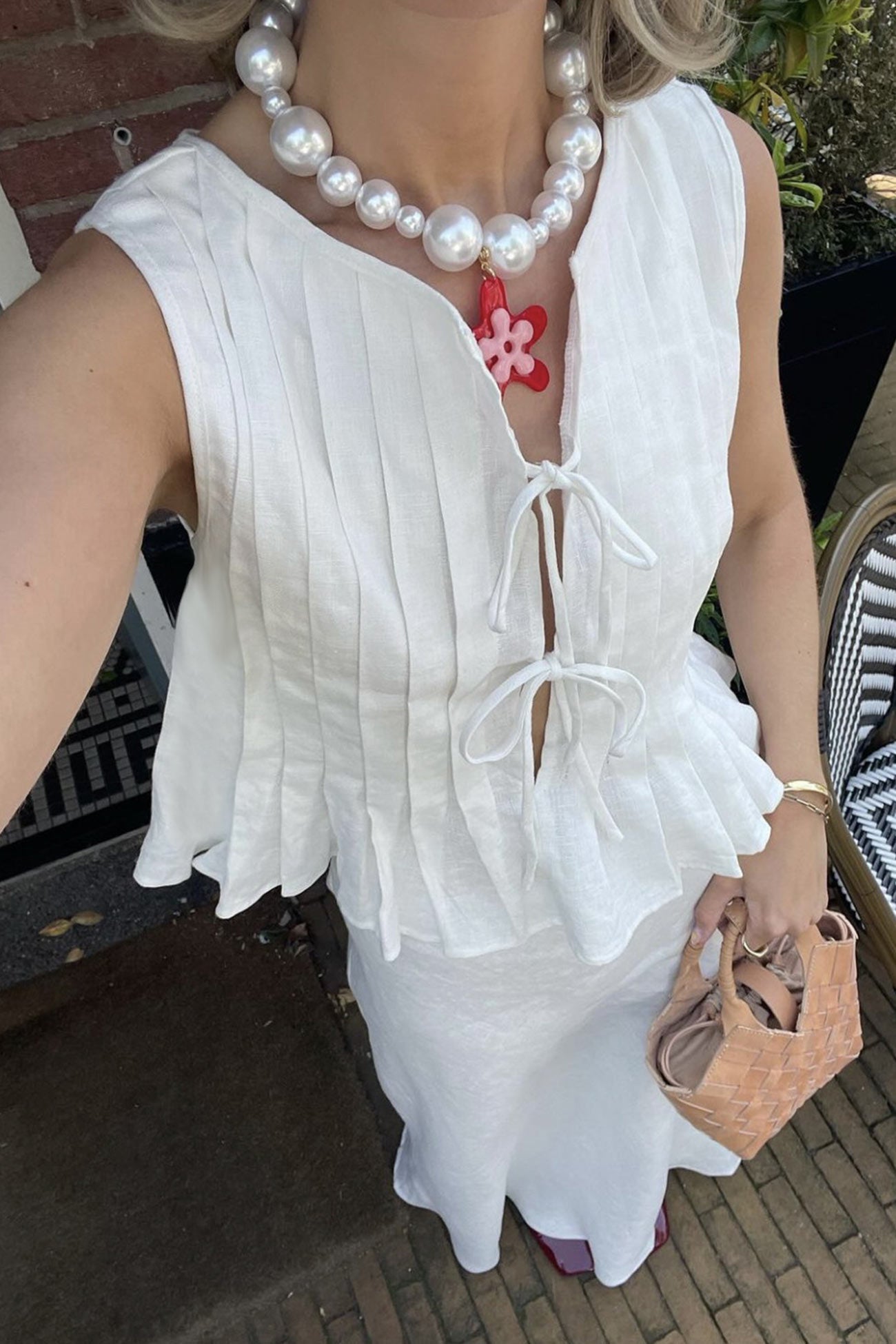 Baumwolle-Leinen Tanktop von Fudus