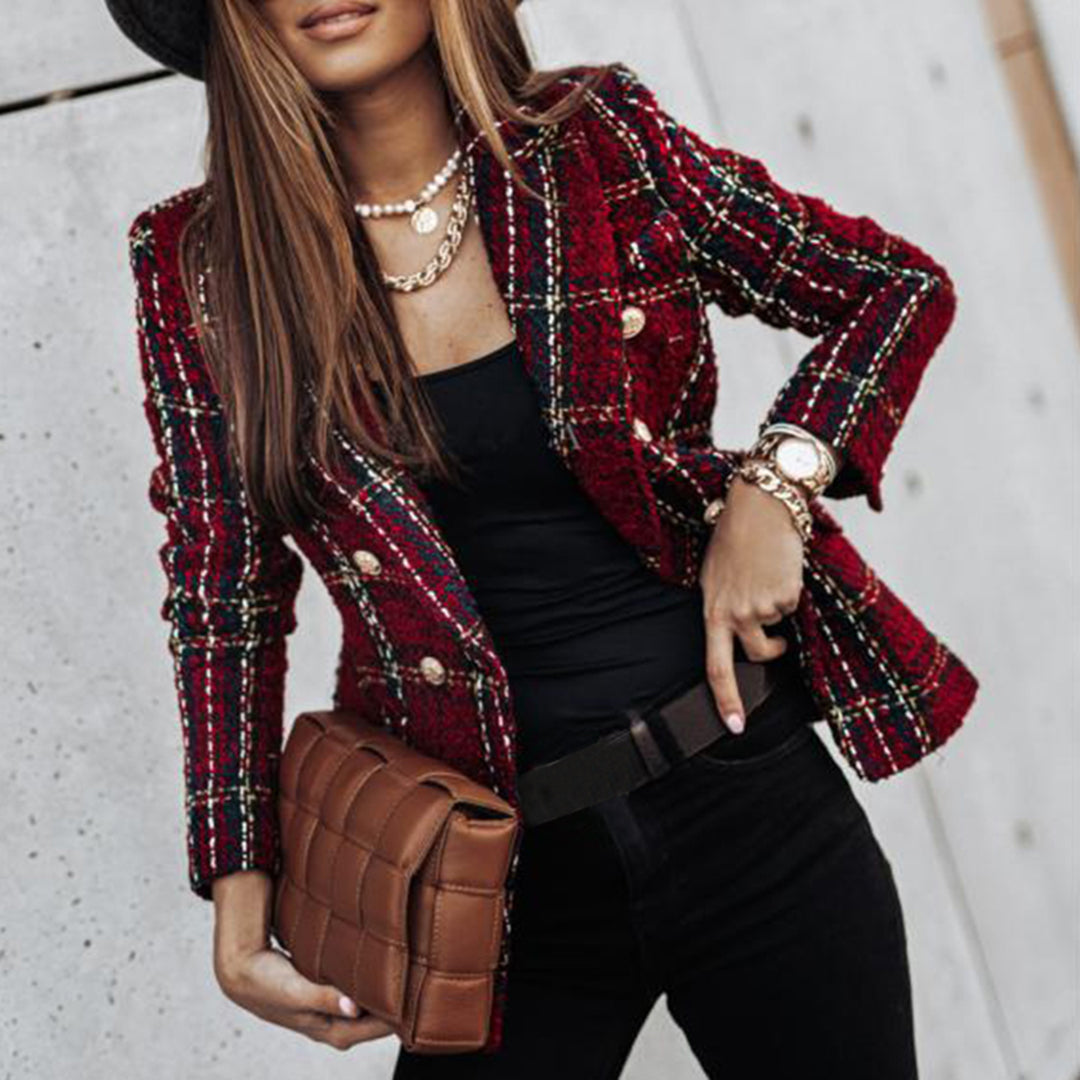 Krohn-e | Elegante Jacke mit Taillierter Passform und Verschluss
